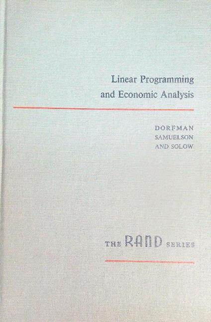 Linear Programming and Economic Analysis - copertina