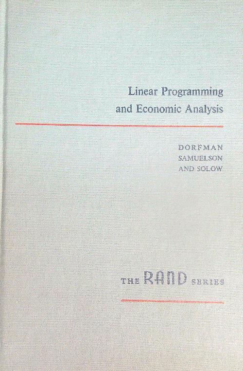 Linear Programming and Economic Analysis - copertina