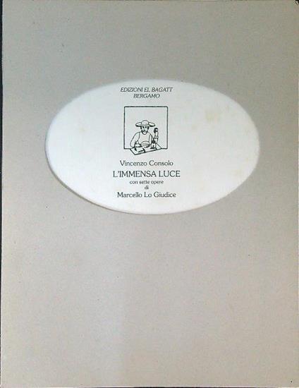 L' immensa luce - Vincenzo Consolo - copertina