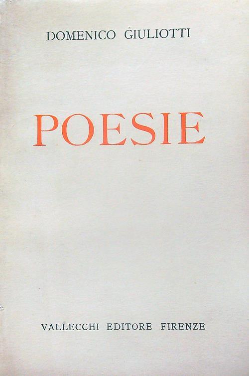 Poesie - Domenico Giuliotti - copertina
