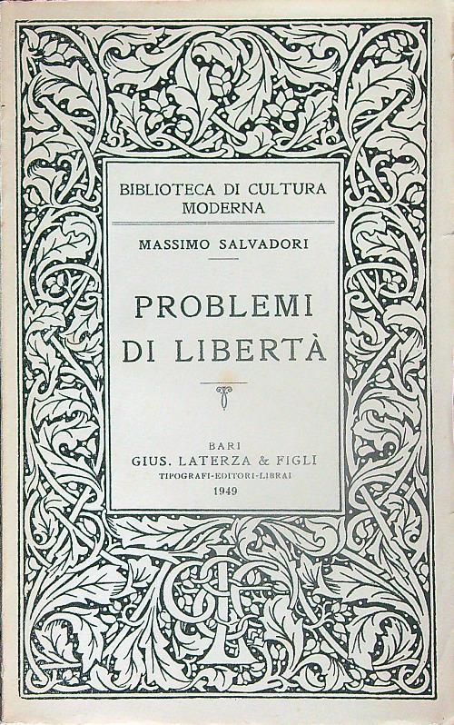 Problemi di libertà