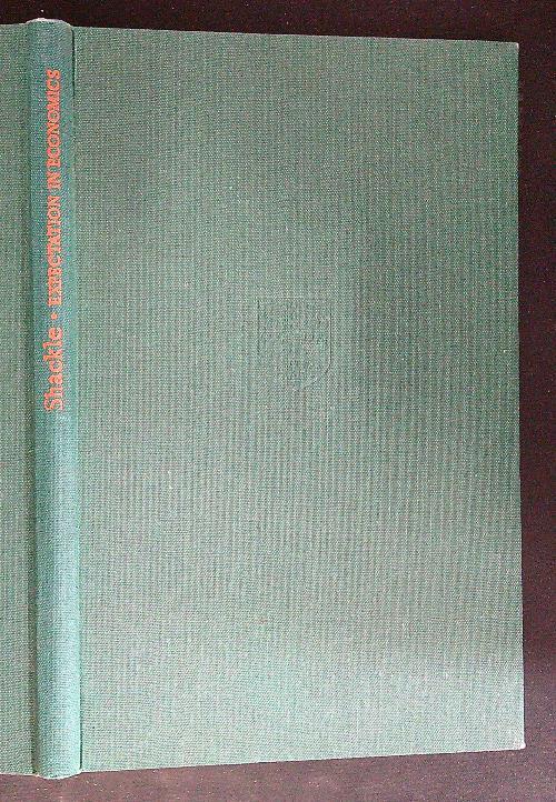 Expectation in economics - G. L. S. Shackle - copertina