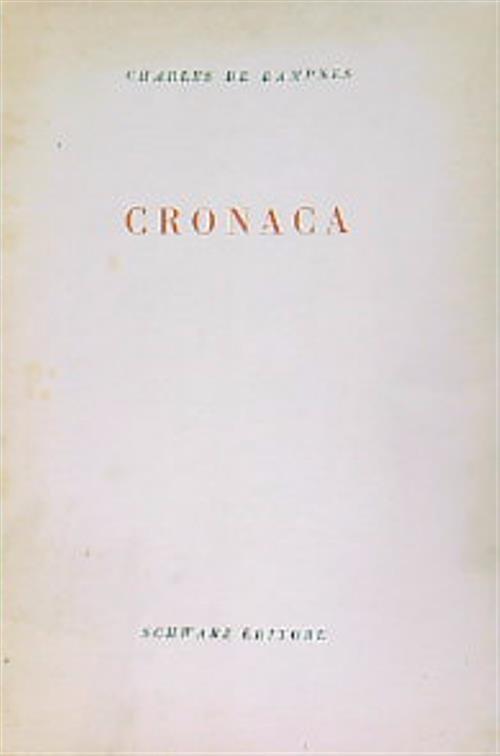 Cronaca - Charles De Dampnes - copertina