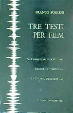 Tre testi per film