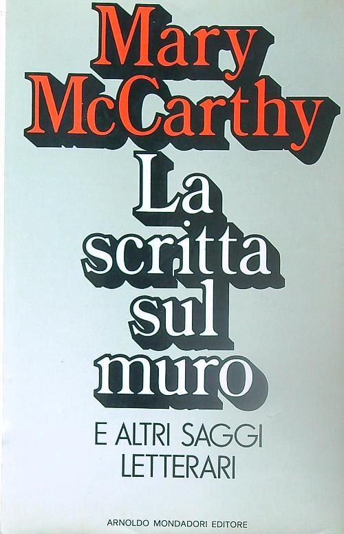 La scritta sul muro - Mary McCarthy - copertina