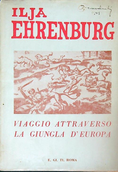 Viaggio attraverso la giungla d'Europa - Il'ja Ehrenburg - copertina
