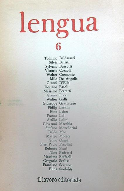 Lengua 6 - copertina