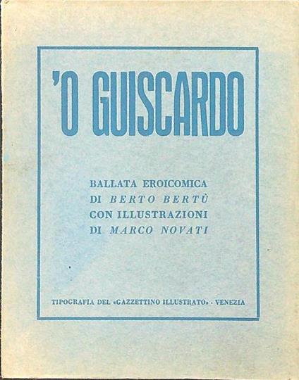 'O Guiscardo - Berto Bertù - copertina