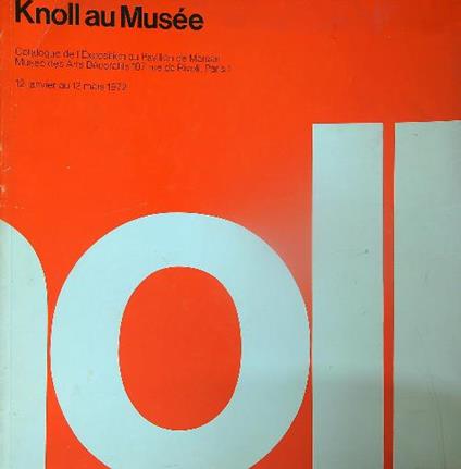Knoll au Musee 12 Janvier au 12 mars 1972 - copertina