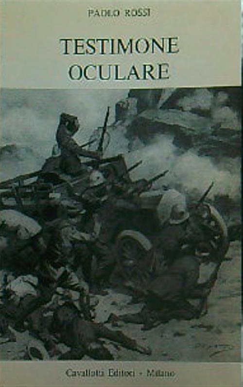 Testimone oculare - Paolo Rossi - copertina