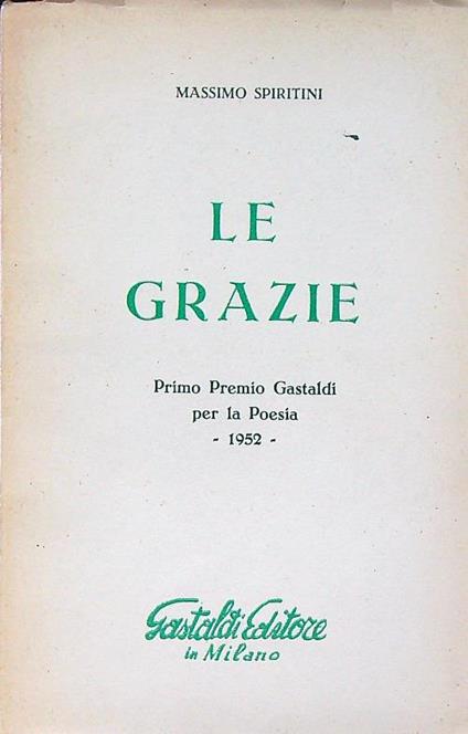 Le grazie - Massimo Spiritini - copertina