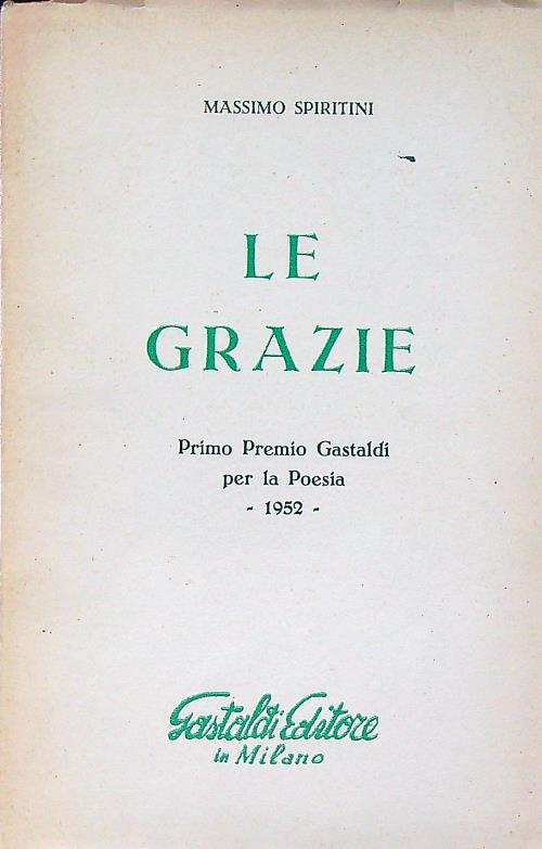 Le grazie - Massimo Spiritini - copertina