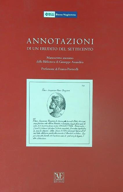 Annotazioni di un erudito del settecento - copertina