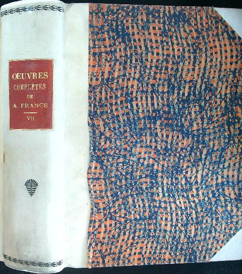 Oeuvres completes de A. France VII - copertina