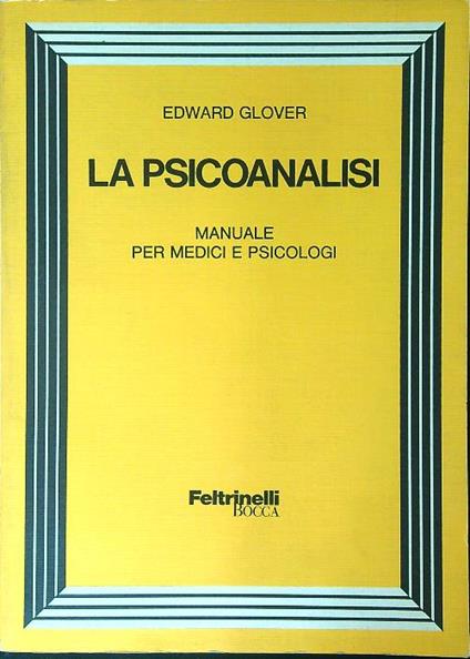 La  psicoanalisi - Edward Glover - copertina