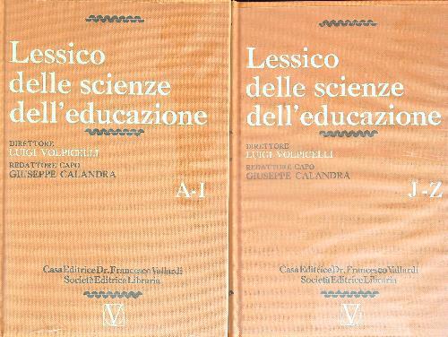 Lessico delle Scienze dell'Educazione. 2vv