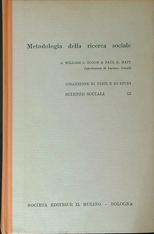 Metodologia della ricerca sociale