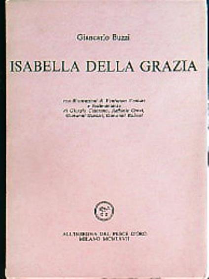 Isabella della grazia - Giancarlo Buzzi - copertina