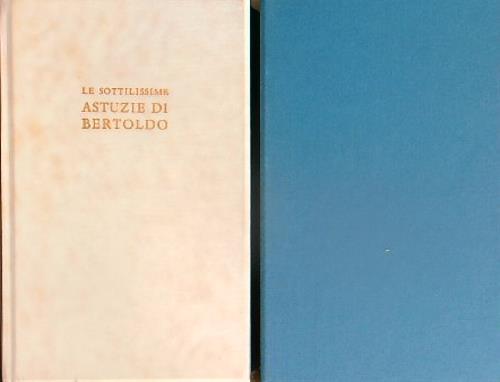 Le sottilissime astuzie di Bertoldo - Giulio Cesare Croce - copertina