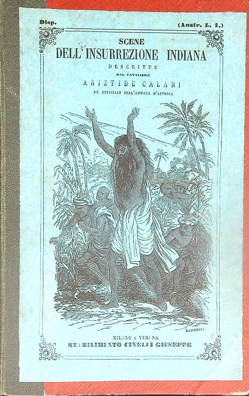 Scene dell'insurrezione Indiana - Aristide Calani - copertina