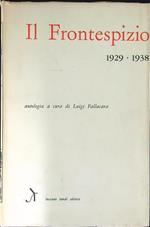 Il frontespizio 1929 - 1938