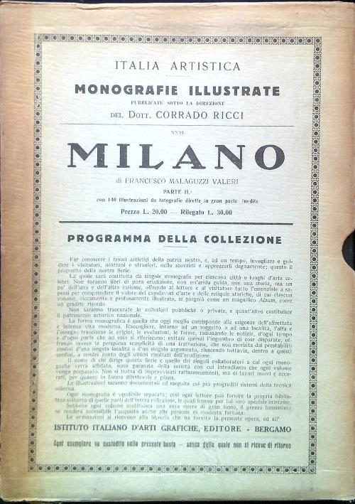Milano - Parte II - Francesco Valcri Malaguzzi - copertina