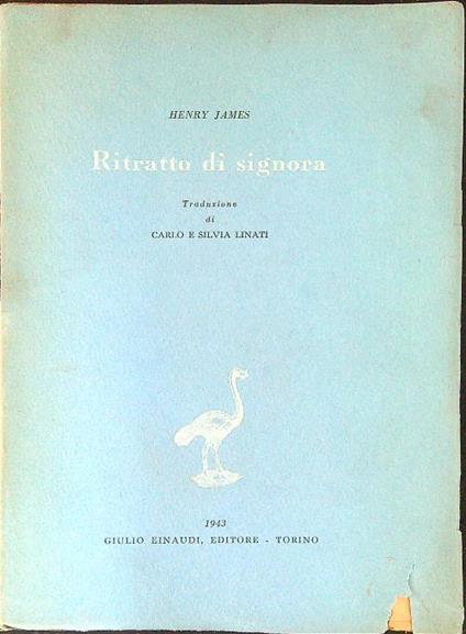 Ritratto di signora - Henry James - copertina