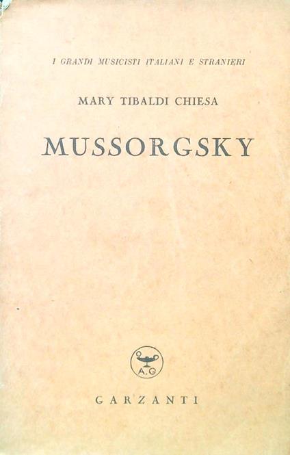 Mussorgsky - Mary Tibaldi Chiesa - copertina