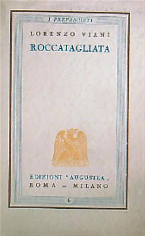 Roccatagliata - Lorenzo Viani - copertina