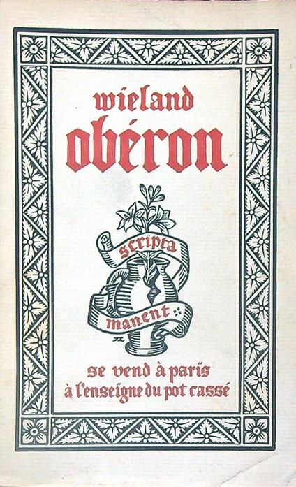 Oberon ou Les aventures de Huon de Bordeaux - Wieland - copertina
