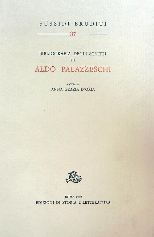 Bibliografia degli scritti di Aldo Palazzeschi
