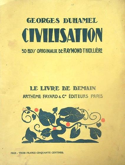 Civilisation - Georges Duhamel - copertina
