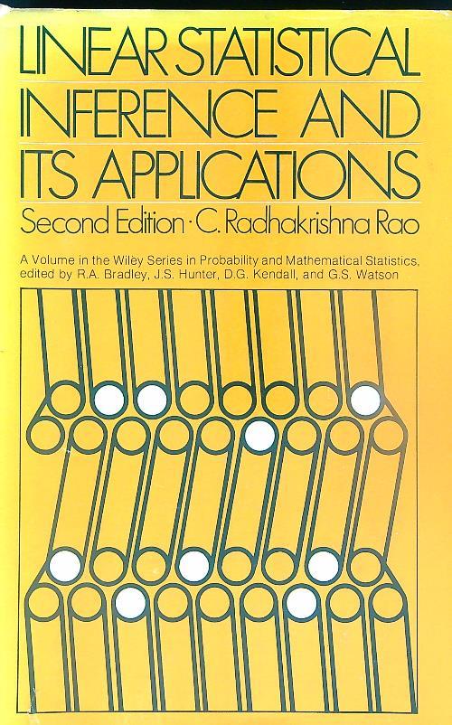 Linear Statistical Inference and its Applications: Second Editon - C. Radhakrishna Rao - copertina