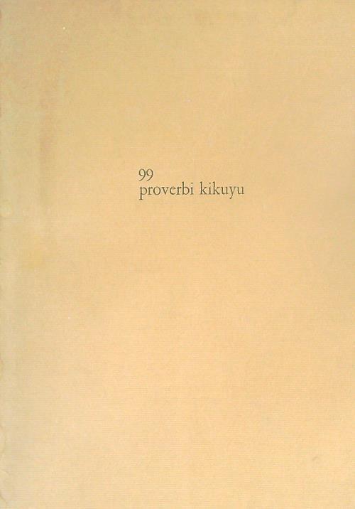 99 proverbi kikuyu - copertina