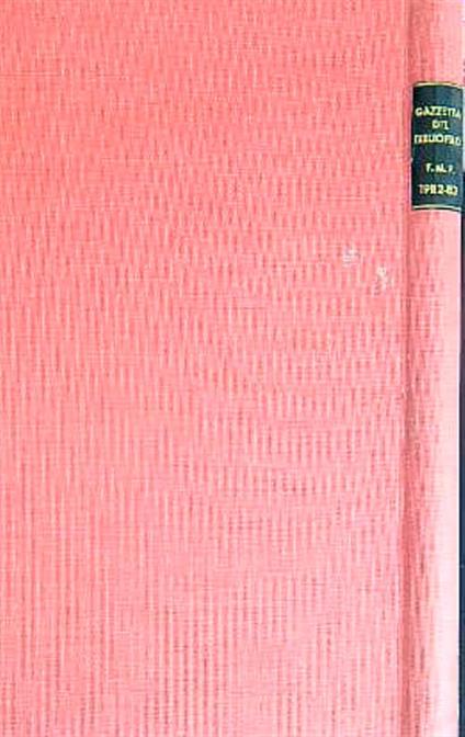 Gazzetta del bibliofilo dal numero 1/1982 al numero 6/ 1983 - copertina