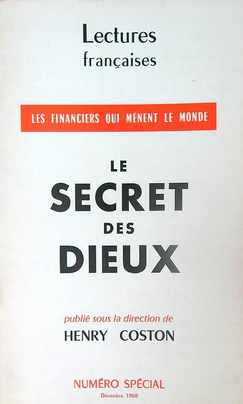 Les Financiers qui mènent le monde. Le Secret des Dieux - Henry Coston - copertina