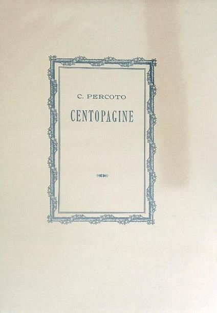 Centopagine - Caterina Percoto - copertina