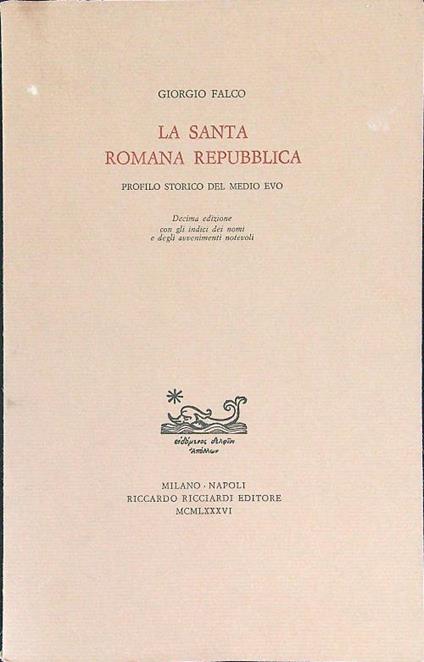 La santa Romana Repubblica - Giorgio Falco - copertina