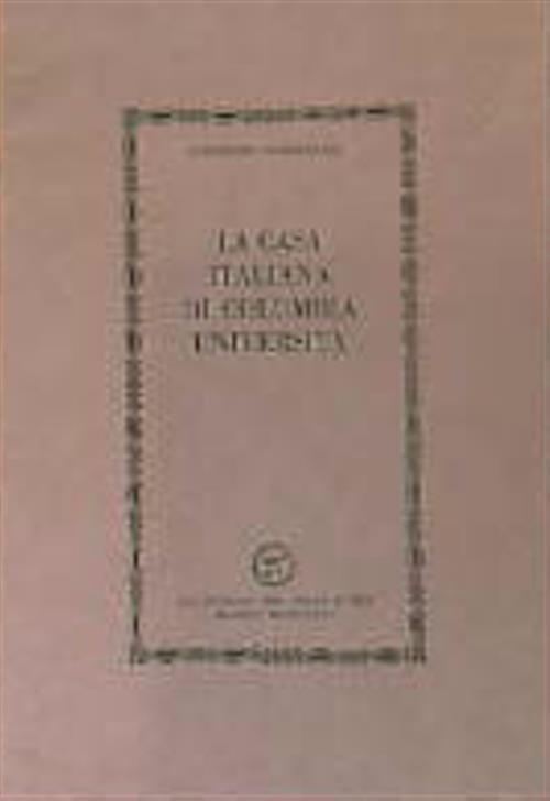 La casa italiana di Columbia University