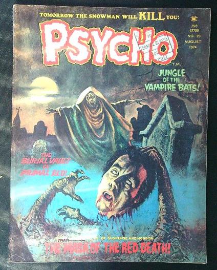 Psycho n 20 / August 1974 - copertina
