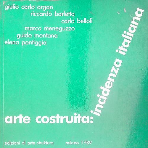 Arte costruita. Incidenza italiana  - copertina
