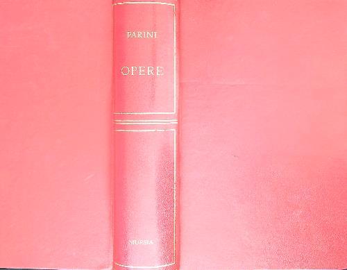Opere - Giuseppe Parini - copertina
