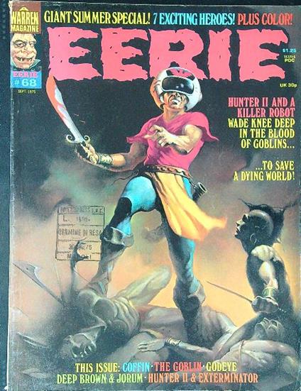 Eerie 68 / Sept 1975 - copertina