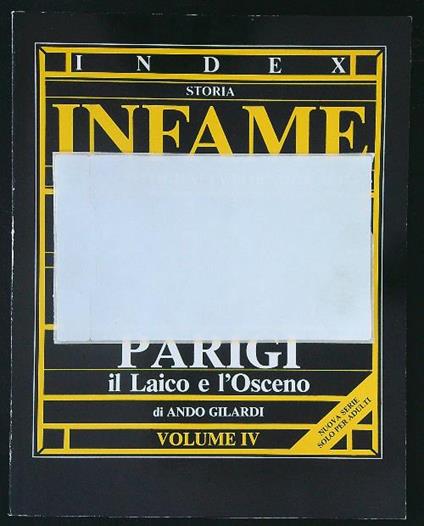 Index 10 Parigi Il Laico e l'Osceno - Ando Gilardi - copertina
