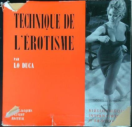 Technique de l'erotisme - Lo Duca - copertina