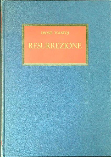 Resurrezione - Leone Tolstoj - copertina