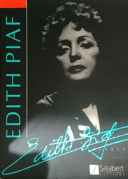 Edith Piaf. Integrale Salabert 37 chanson de 1932 a' 1963 - copertina