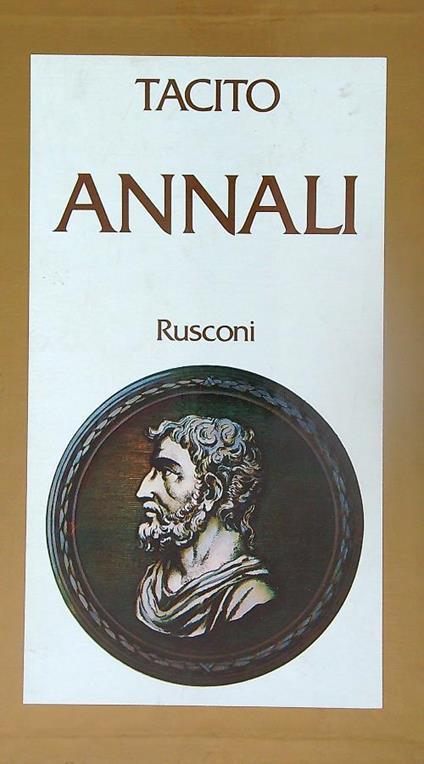 Annali - P. Cornelio Tacito - copertina