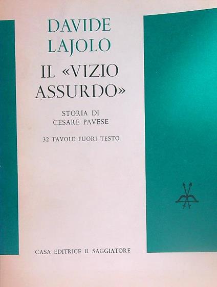 Il vizio assurdo - Davide Lajolo - copertina
