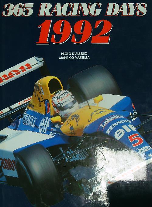 365 racing days 1992 - Paolo D'Alessio - copertina